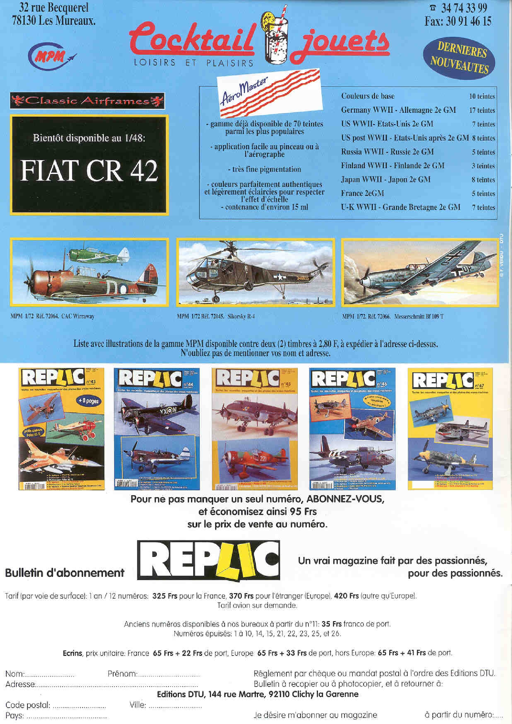 Replic 047 - Gotha Go-242, Macchi MC-202, P-51D Mustang